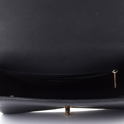 Chanel Calfskin Quilted New Medium Boy Top Handle Flap Black 4 of 4