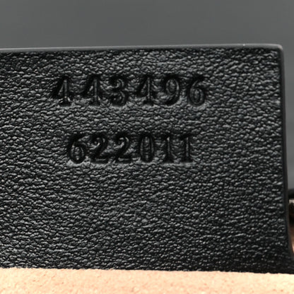 Gucci Calfskin Matelasse Medium GG Marmont Shoulder Bag Black 7 of 8