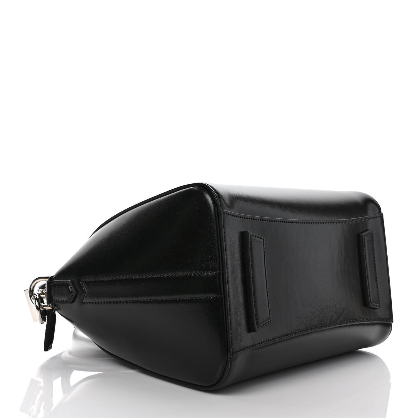 Shiny Lord Calfskin Small Antigona Black