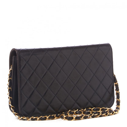 Chanel Lambskin Quilted Small Single Flap Black 2 of 9