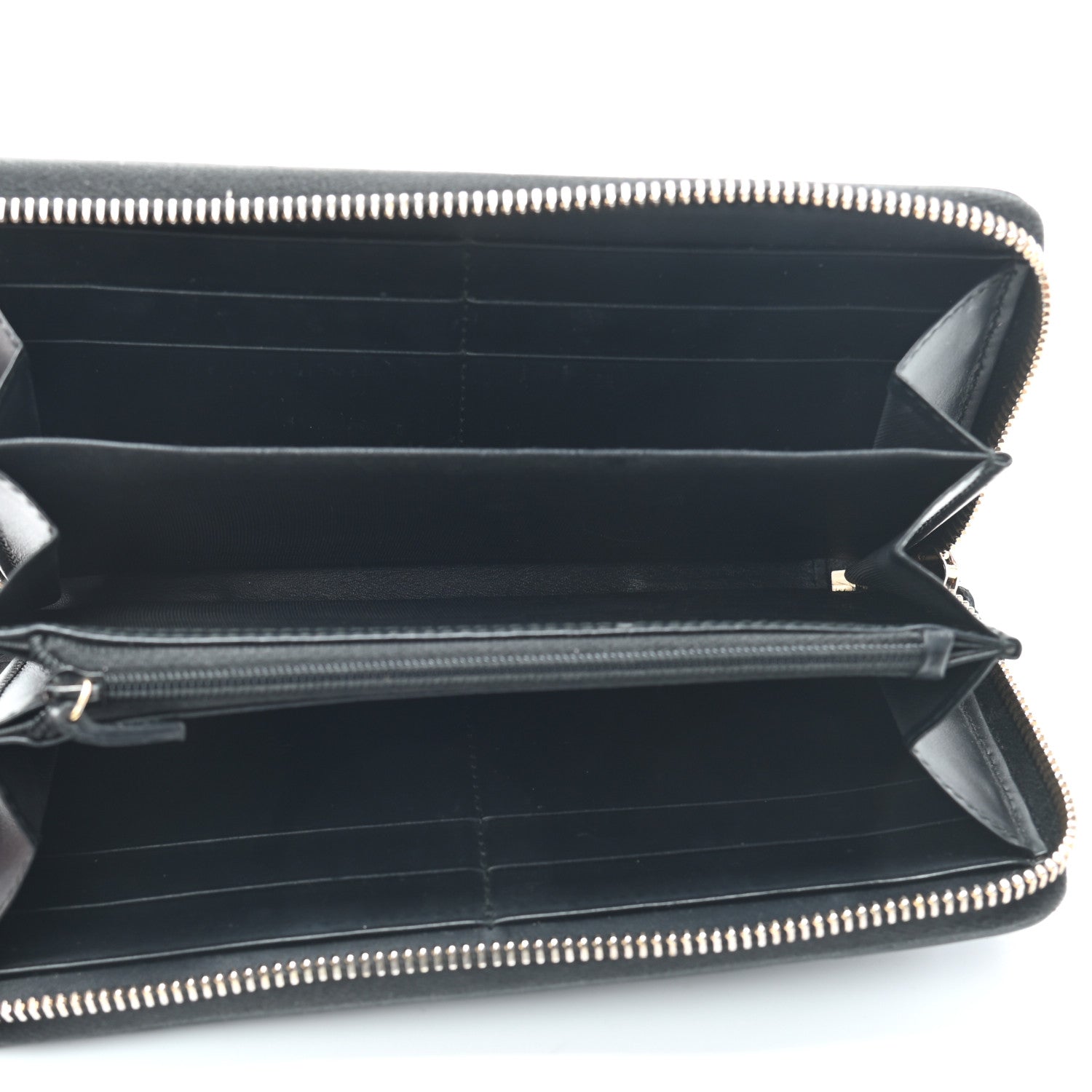 Gucci Guccissima Signature Zip Around Wallet Black 5 of 7
