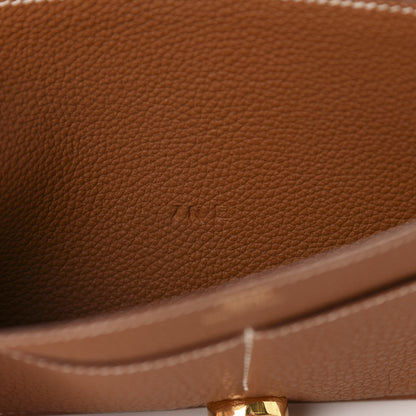 Hermes Togo Dogon Duo Wallet Gold 8 of 9