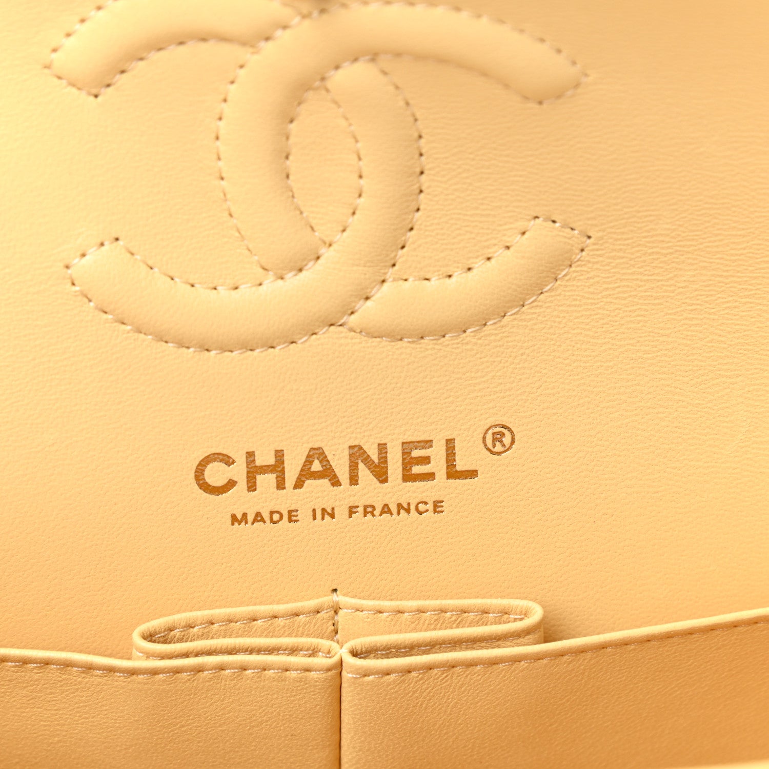 Chanel Caviar Quilted Small Double Flap Yellow 6 of 11