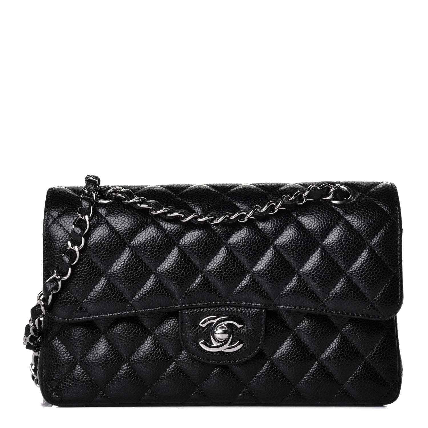 Chanel Caviar Quilted Small Double Flap Black 1 of 8