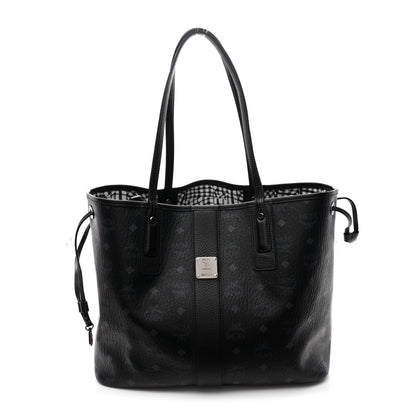 MCM Visetos Medium Liz Reversible Shopper Tote Black 1 of 16