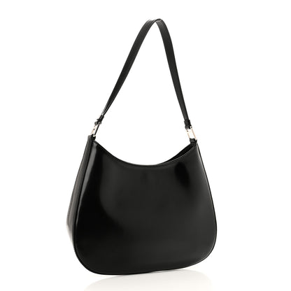 Prada Spazzolato Cleo Shoulder Bag Black 3 of 9