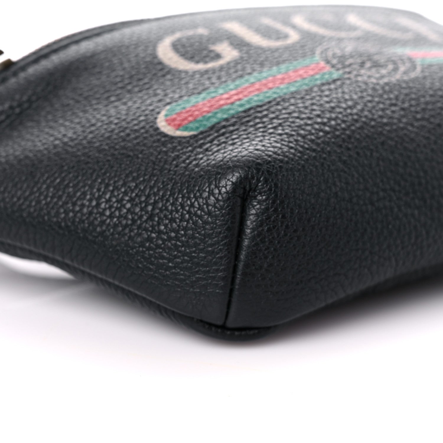 Gucci Grained Calfskin Small Logo Belt Bag Black 8 of 13