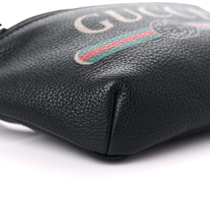 Gucci Grained Calfskin Small Logo Belt Bag Black 8 of 13
