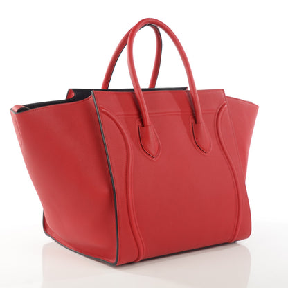 Celine Baby Grained Calfskin Medium Phantom Luggage Carmin 3 of 9