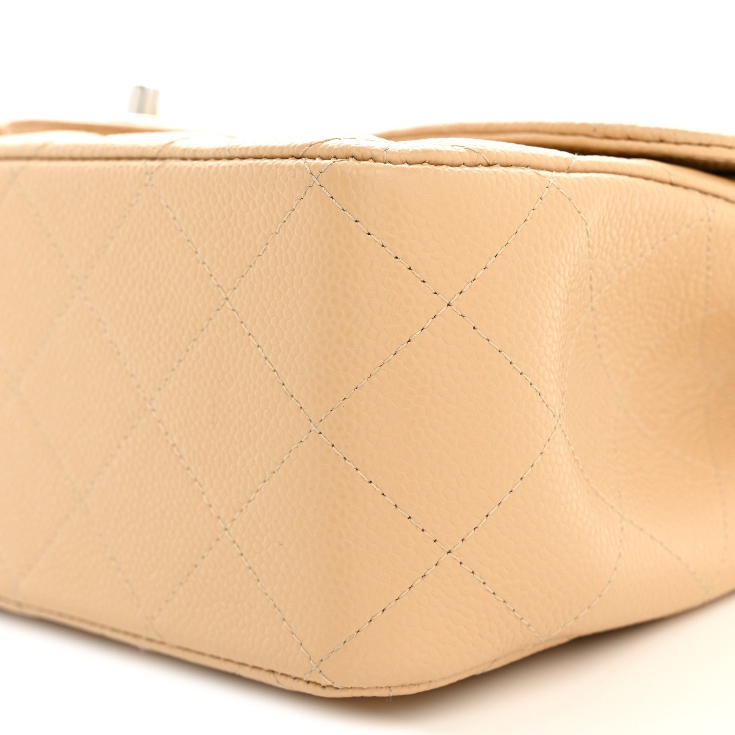 Chanel Caviar Quilted Jumbo Double Flap Light Beige 10 of 11