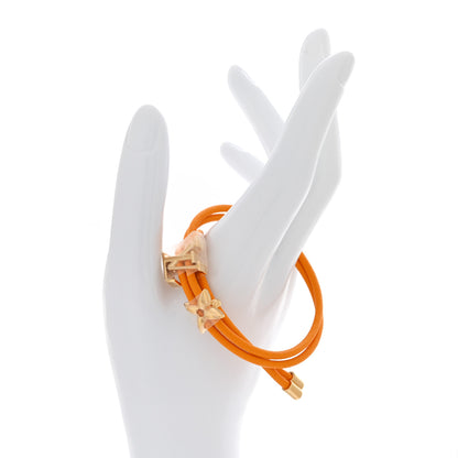 Louis Vuitton Calfskin Bloom Bracelet Safran 2 of 5