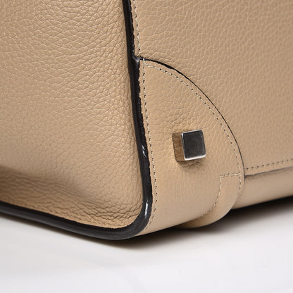 Celine Drummed Calfskin Mini Luggage Dune 10 of 12