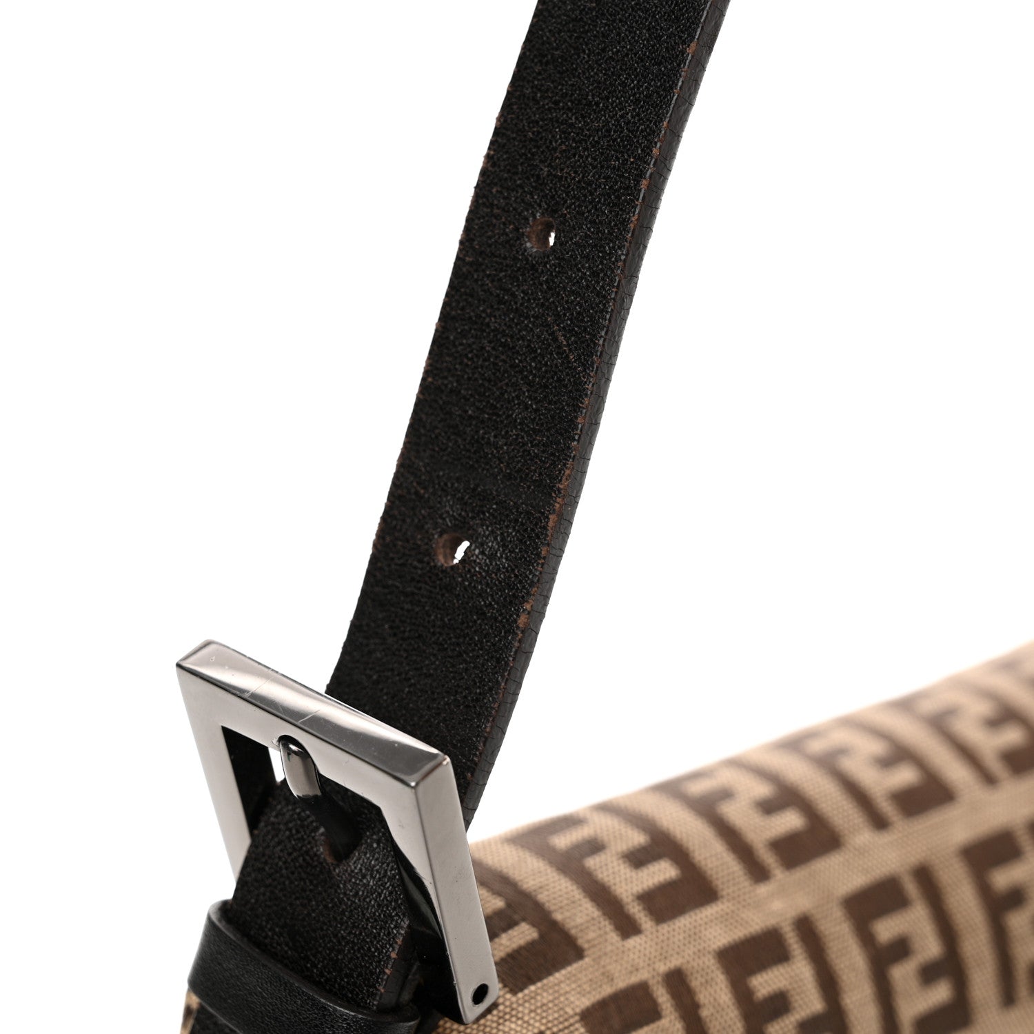 Fendi Zucchino Baguette Toro Mogano Panna 10 of 12