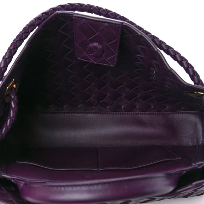 Bottega Veneta Nappa Intrecciato Small East West Andiamo Shoulder Bag Dark Mystic 6 of 12