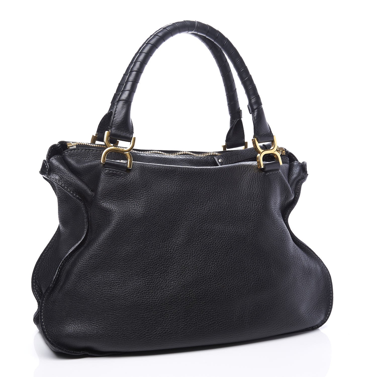 Chloe Calfskin Large Marcie Satchel Black 2 of 12