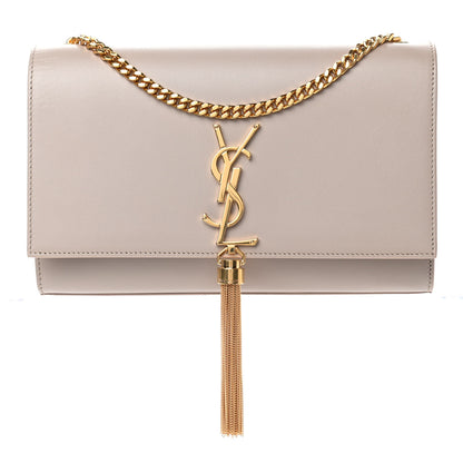 Saint Laurent Smooth Calfskin Medium Classic Monogram Kate Tassel Satchel Nude Powder 1 of 4