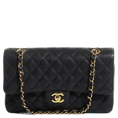 Chanel Caviar Quilted Medium Double Flap Black 1 of 8