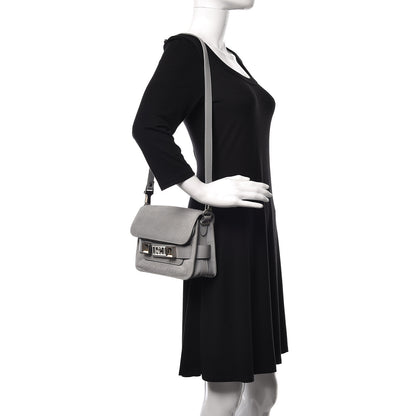 Proenza Schouler Calf Hair Mini PS11 Classic Shoulder Bag Grey 2 of 13