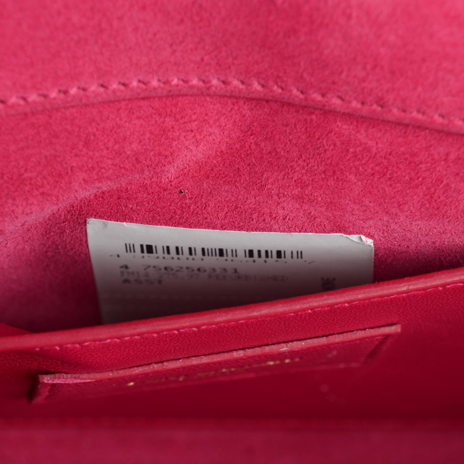 Saint Laurent Textured Patent Medium Classic Monogram Clutch Fuchsia 2 of 11
