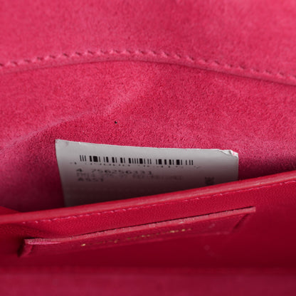 Saint Laurent Textured Patent Medium Classic Monogram Clutch Fuchsia 2 of 11