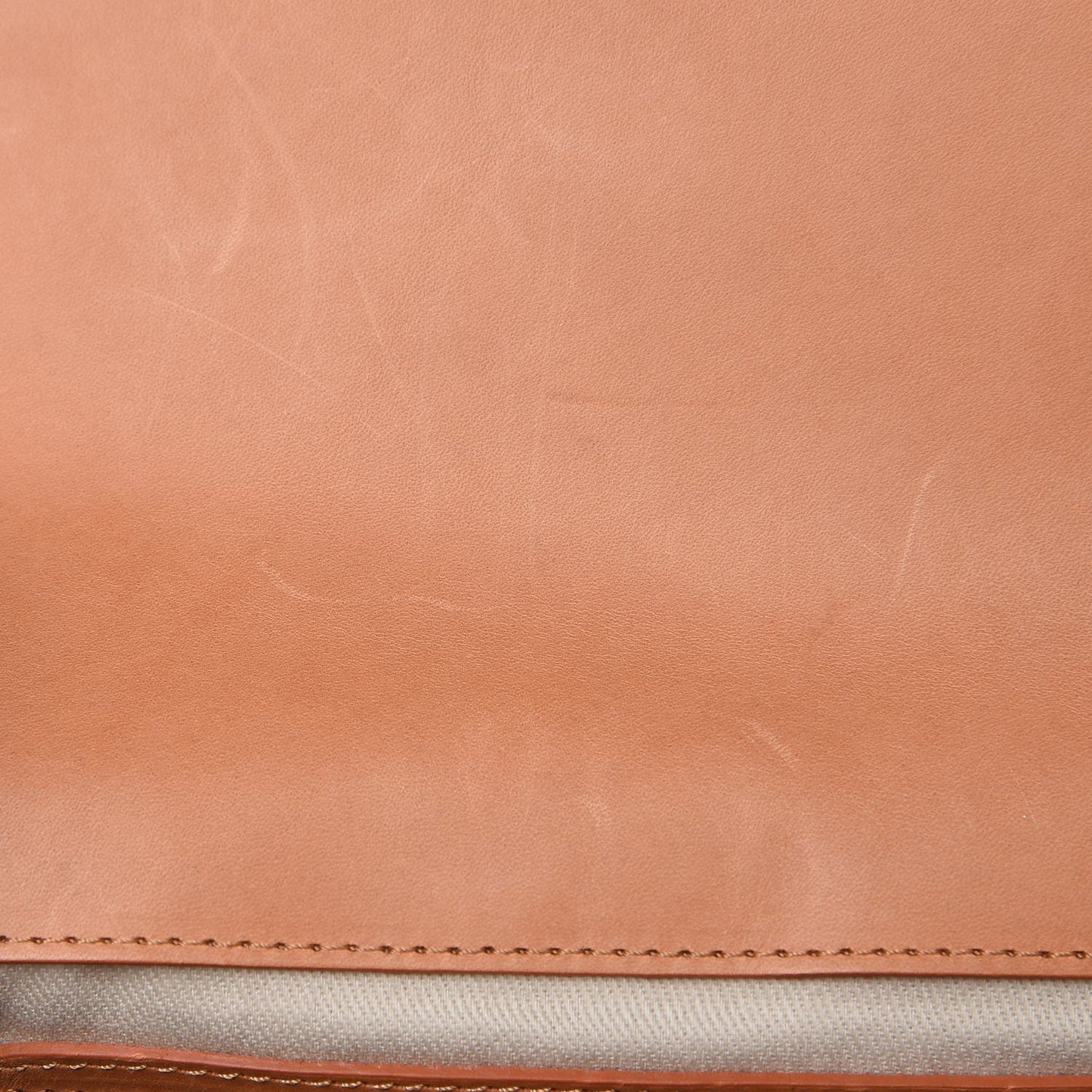 Calfskin Flap Crossbody Bag Cammello