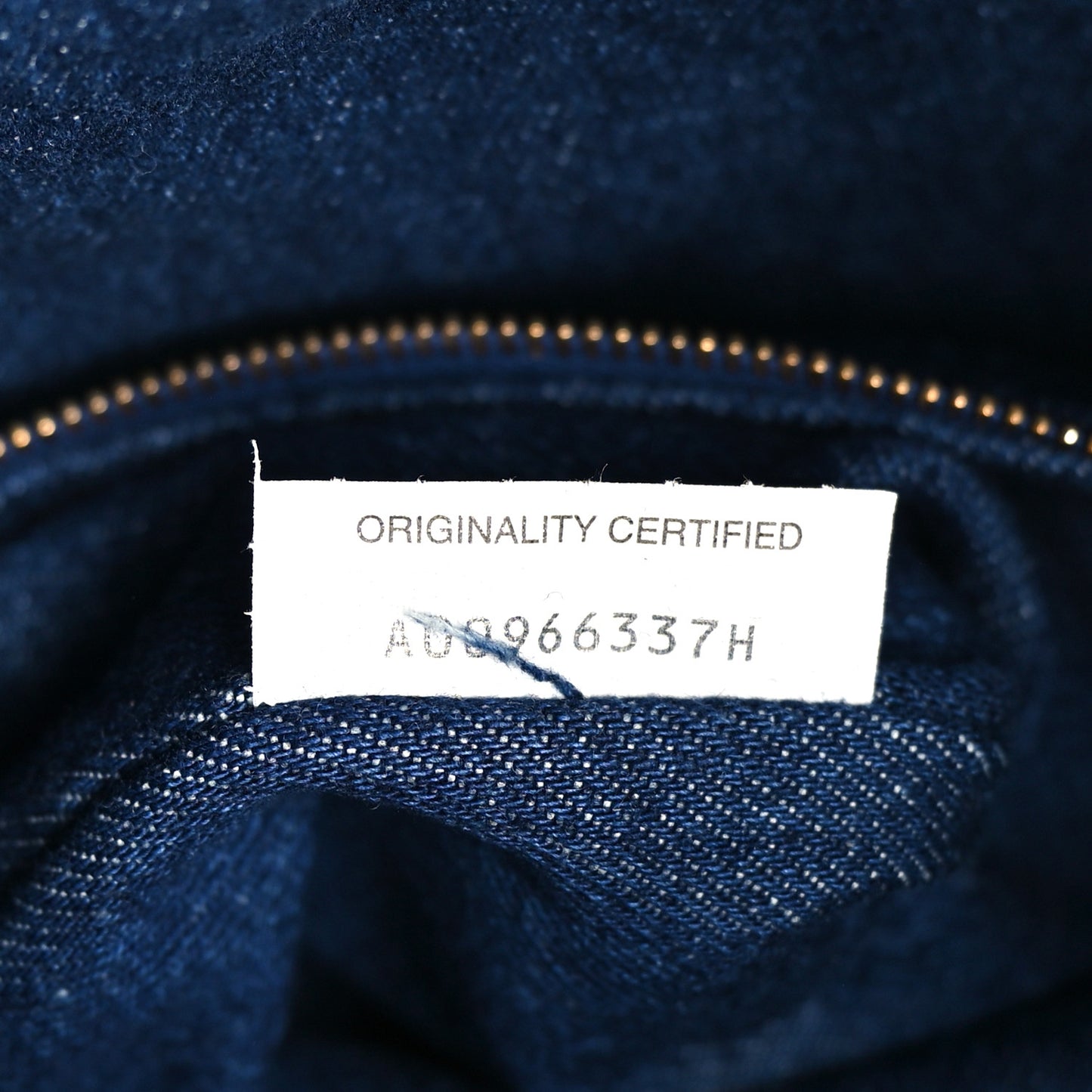 Denim Nappa Intrecciato Large Hop Abyss Indigo