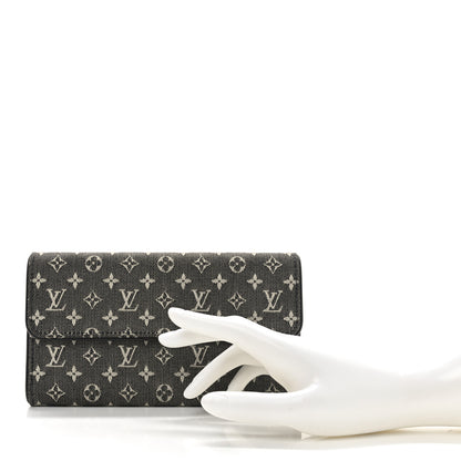 Louis Vuitton Mini Monogram Porte Tresor International Wallet Black 2 of 8