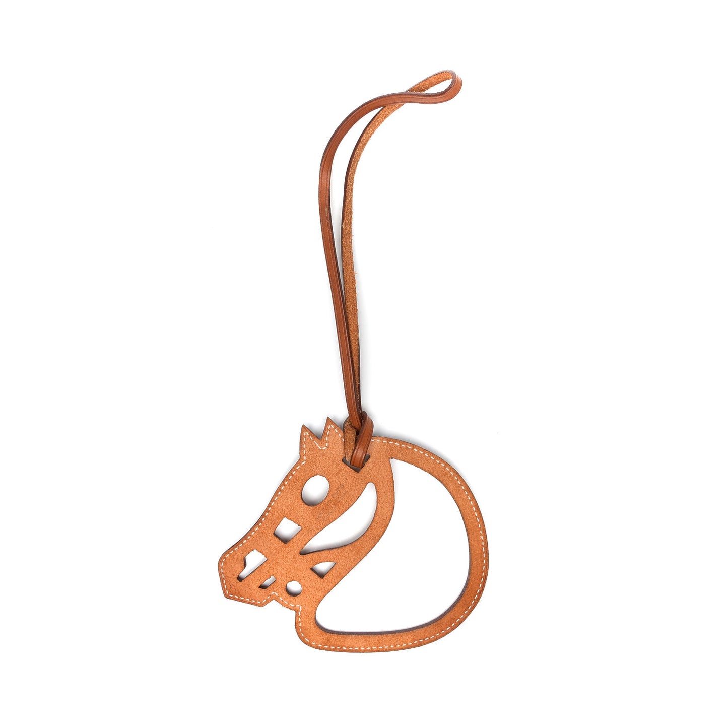 Barenia Paddock Cheval Horse Bag Charm Fauve