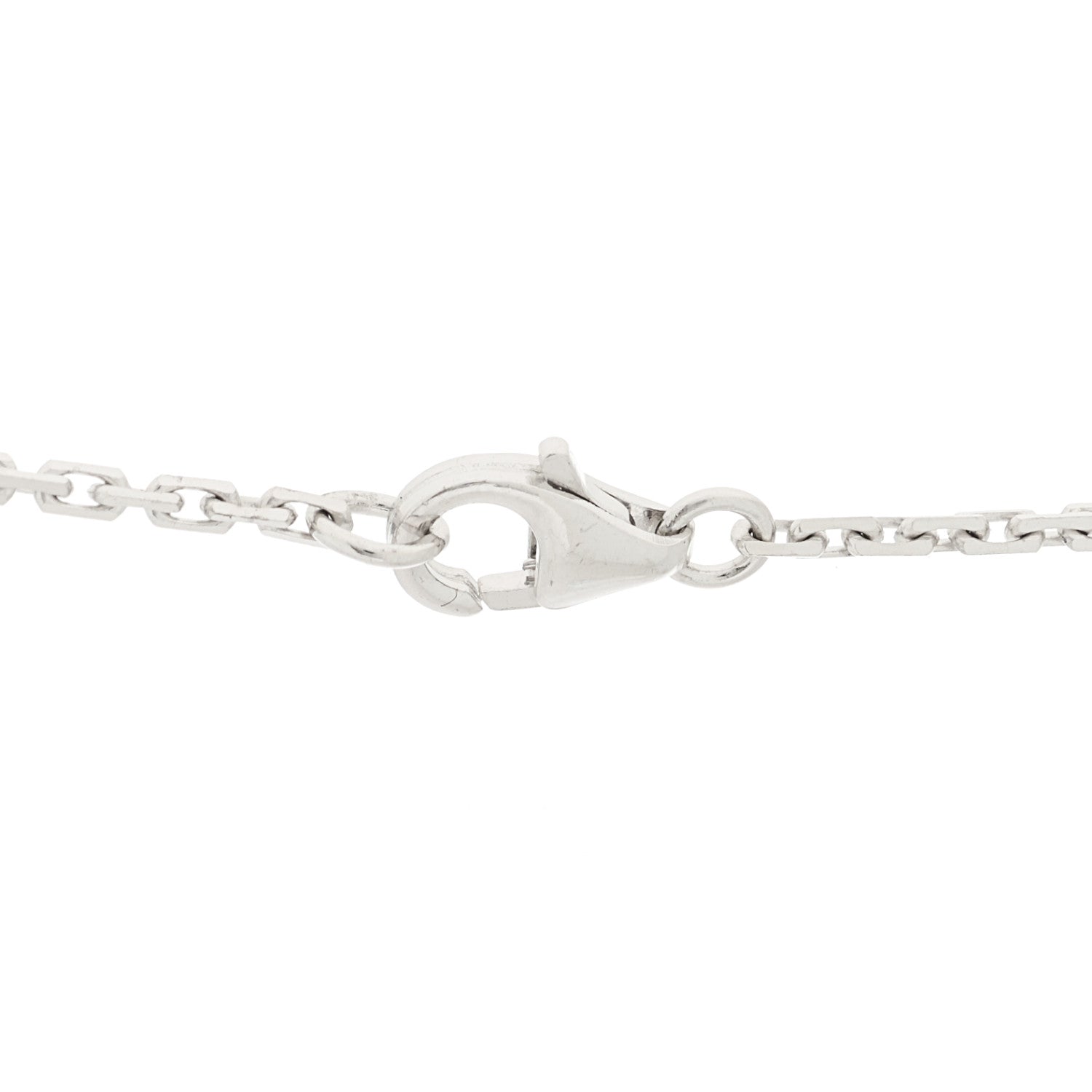 Cartier 18K White Gold 3 Diamonds LOVE Pendant Necklace 5 of 7