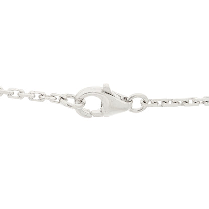 Cartier 18K White Gold 3 Diamonds LOVE Pendant Necklace 5 of 7