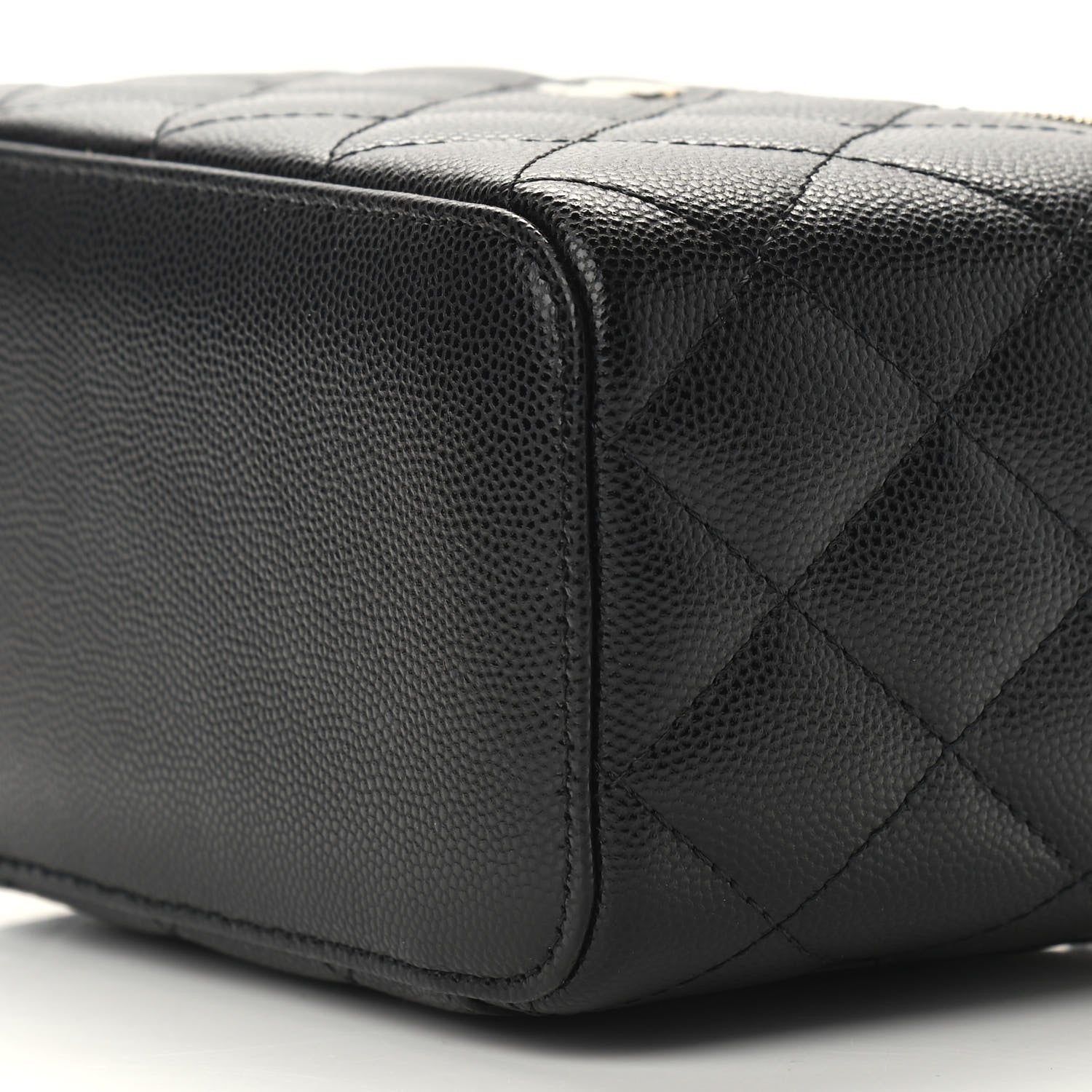 Chanel Caviar Quilted Small Vanity Case With Chain Black 9 of 9