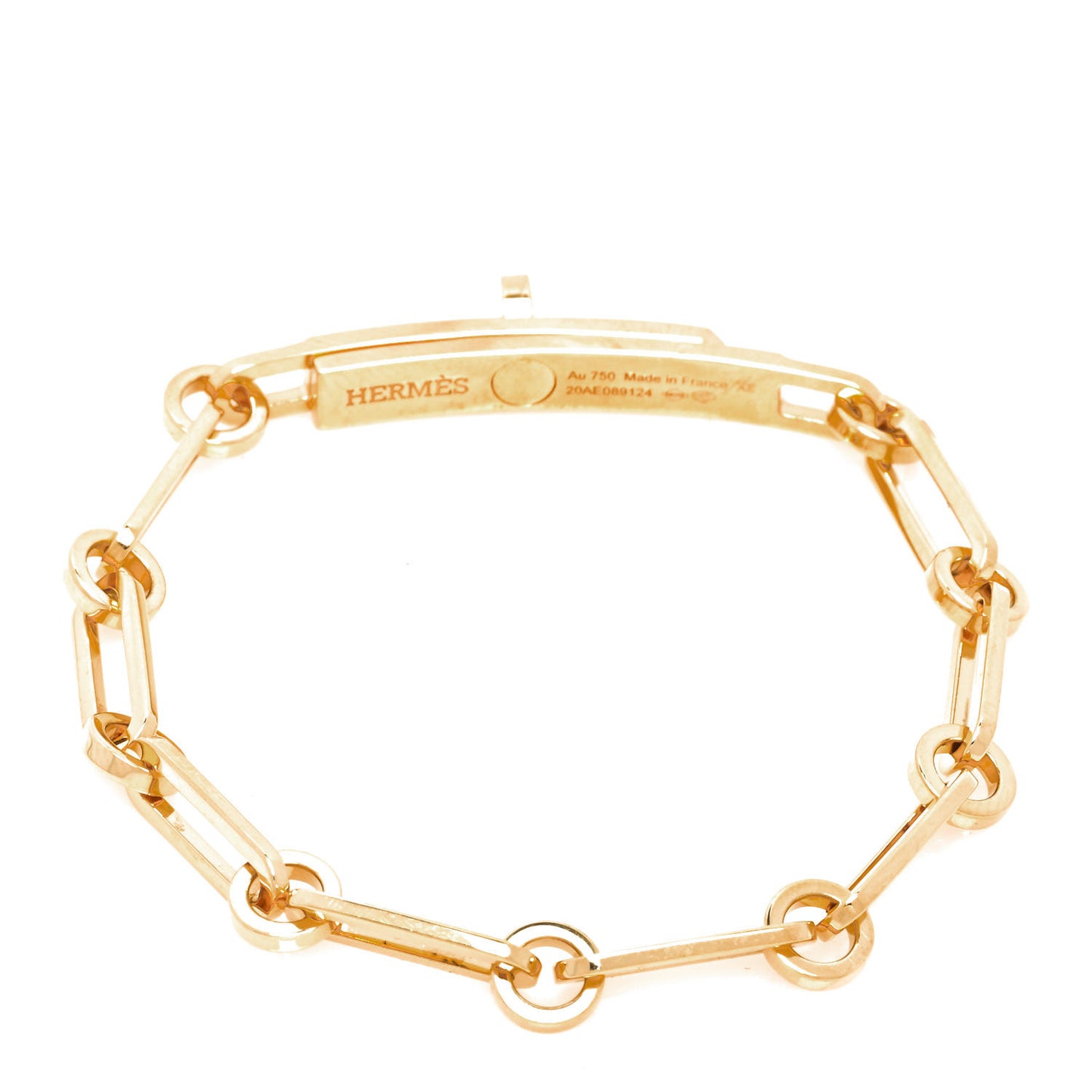 18K Yellow Gold Diamond PM Kelly Chaine Bracelet XS