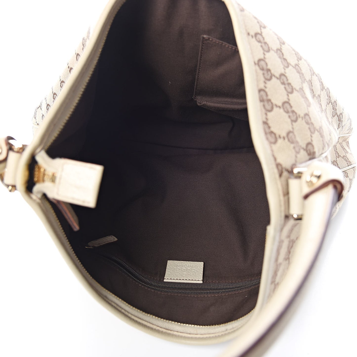 Monogram Large Abbey D Ring Hobo Off White