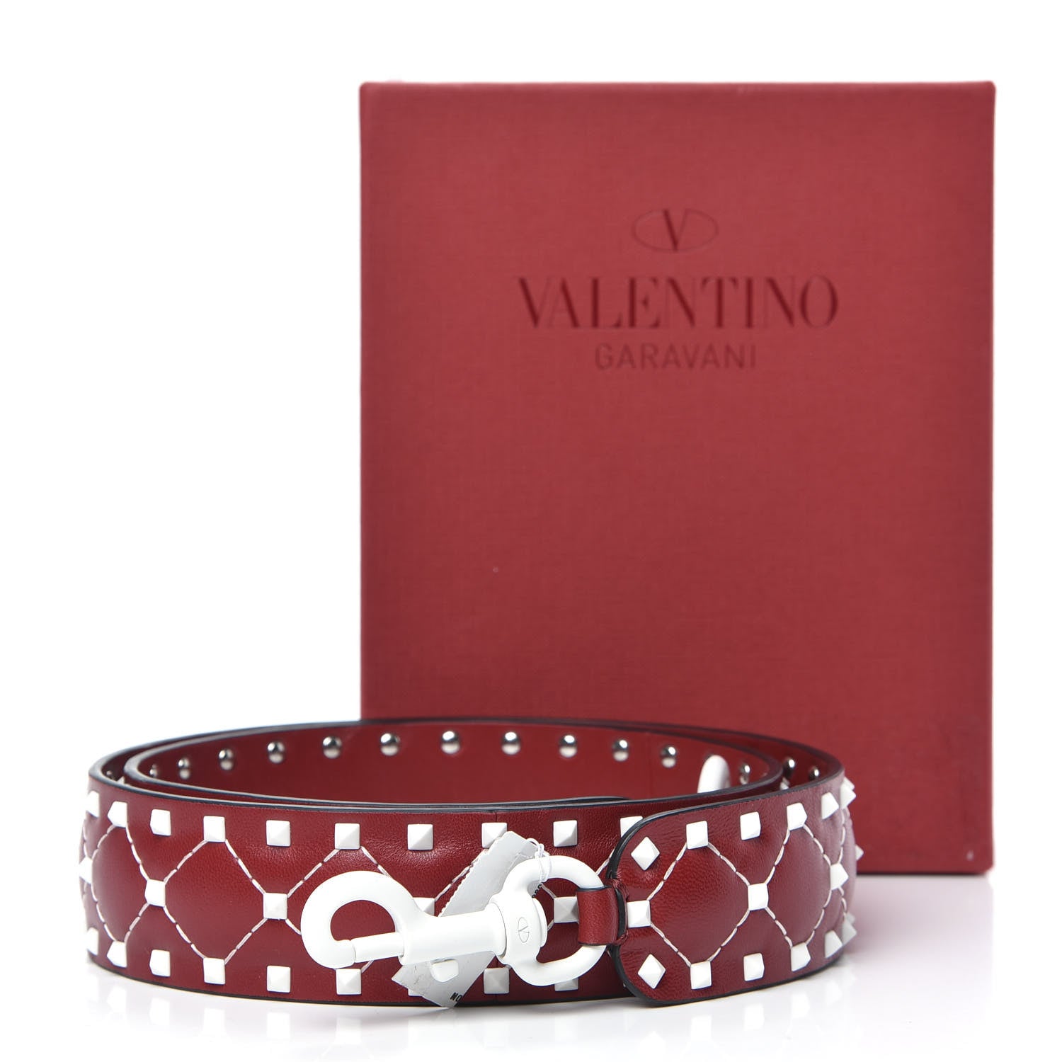 Valentino Garavani Lambskin Free Rockstud Spike Shoulder Strap Rosso Valentino 5 of 5