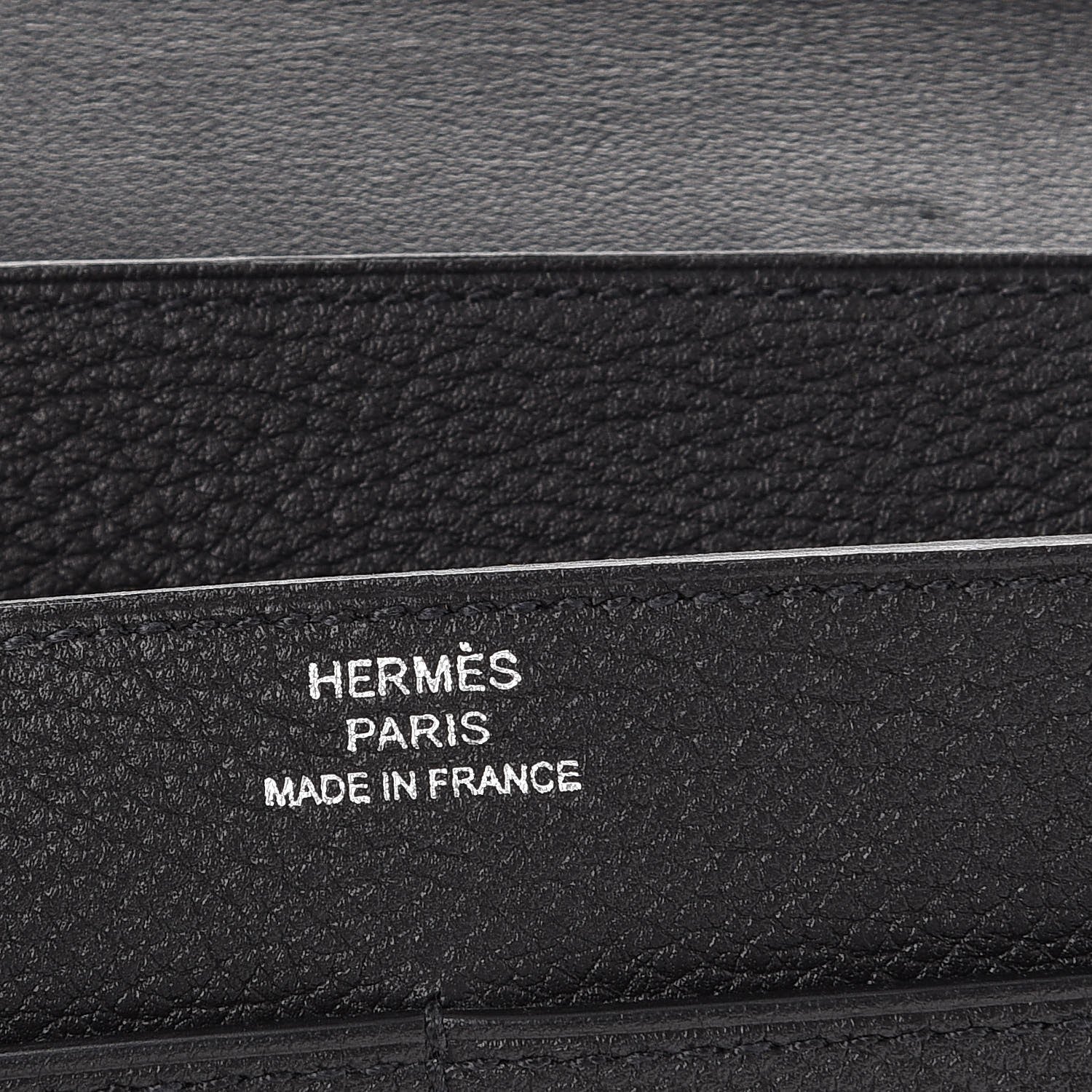 Hermes Togo Dogon Duo Wallet Black 10 of 12