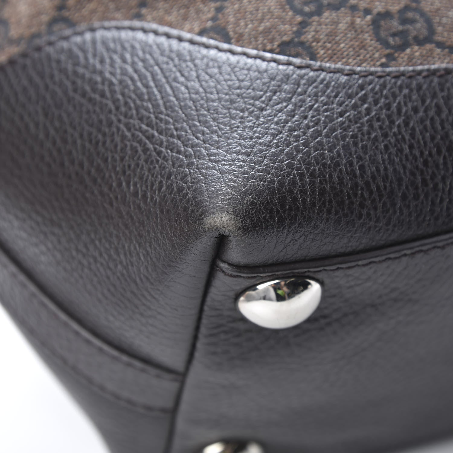 Gucci Monogram Tote Dark Brown 12 of 14