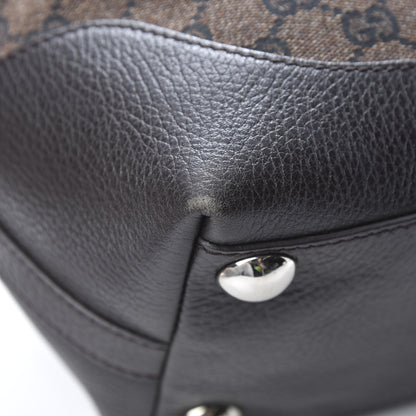 Gucci Monogram Tote Dark Brown 12 of 14