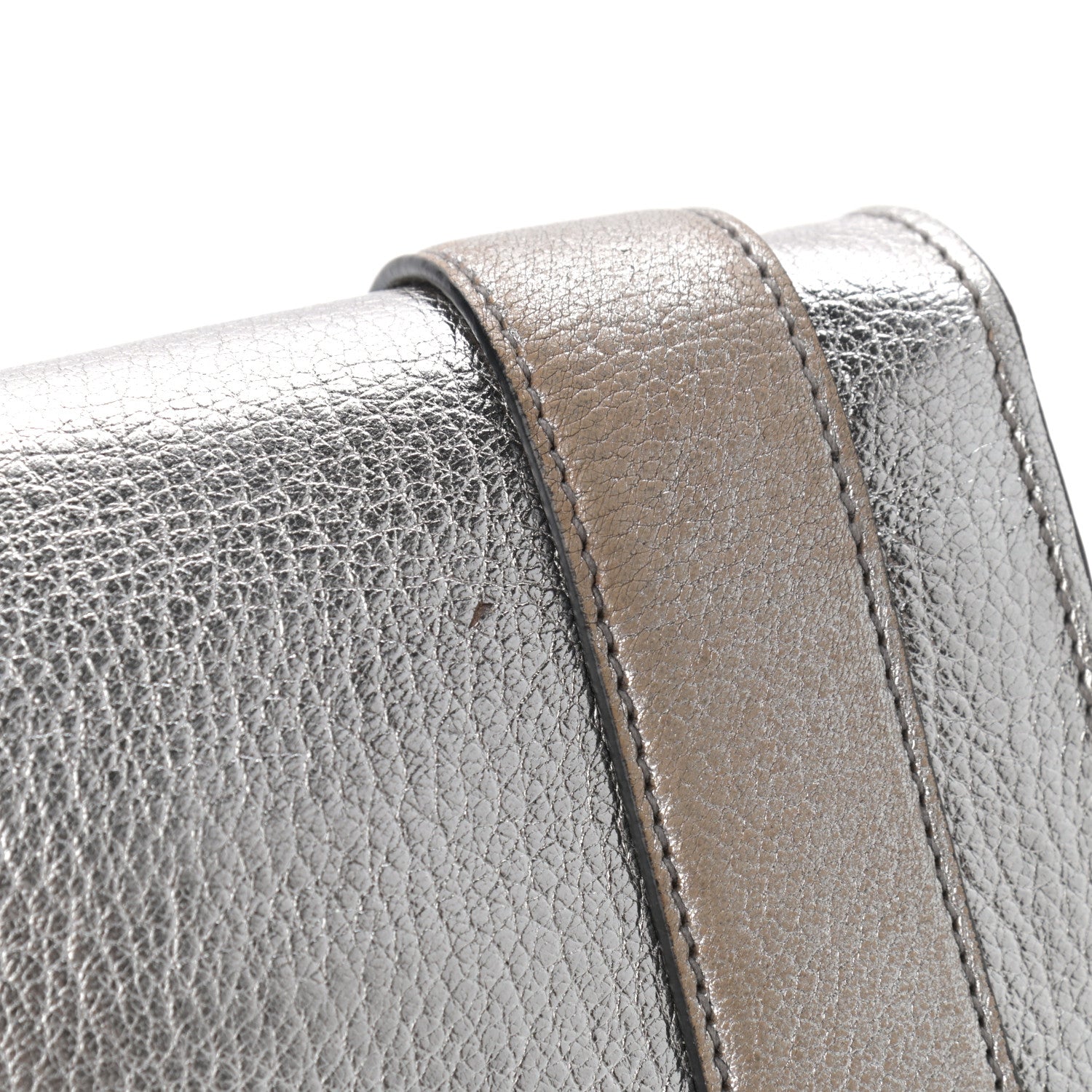 Miu Miu Metallic Goatskin Madras Crystal Embellished Shoulder Bag Cromo 10 of 12