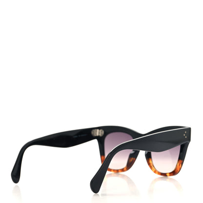 Celine Acetate Polarized Cat Eye Sunglasses CL4004IN Havana Black 4 of 8