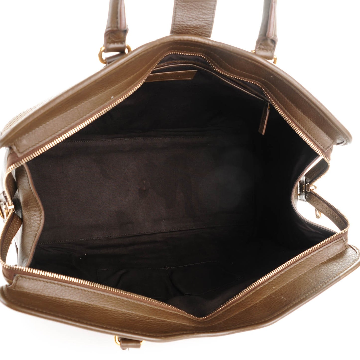 Metallic Perforated Leather Large Cabas Chyc Bronze