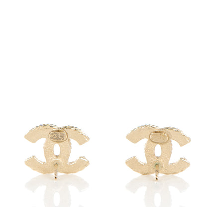 Chanel Enamel CC Earrings Gold Ivory 3 of 5