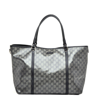 Gucci Crystal Monogram Large Joy Tote Navy 1 of 9