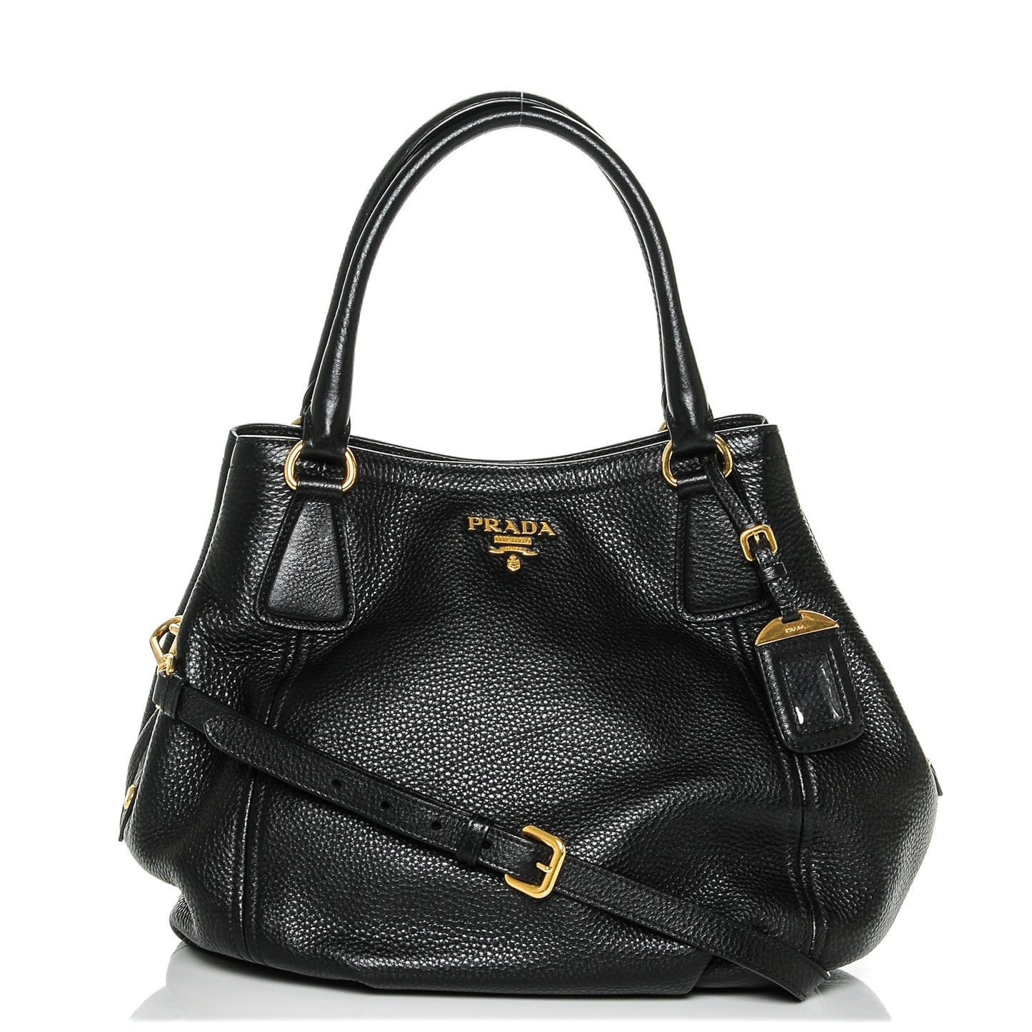 Vitello Daino Tote Nero Black