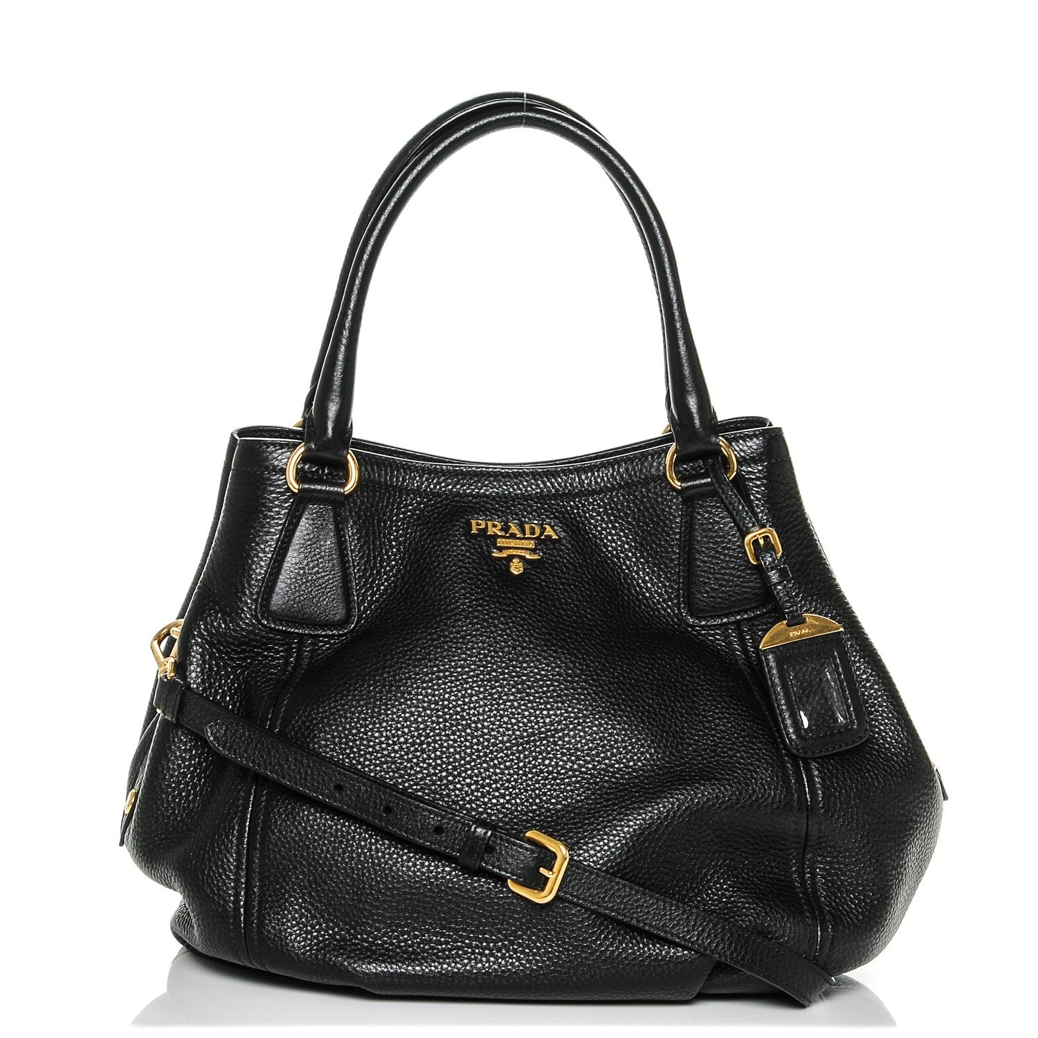 Prada Vitello Daino Tote Nero Black 1 of 6