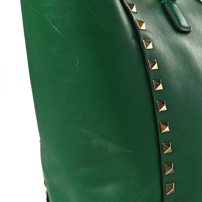Valentino Garavani Vitello Rockstud Double Handle Tote Pop Green 11 of 11