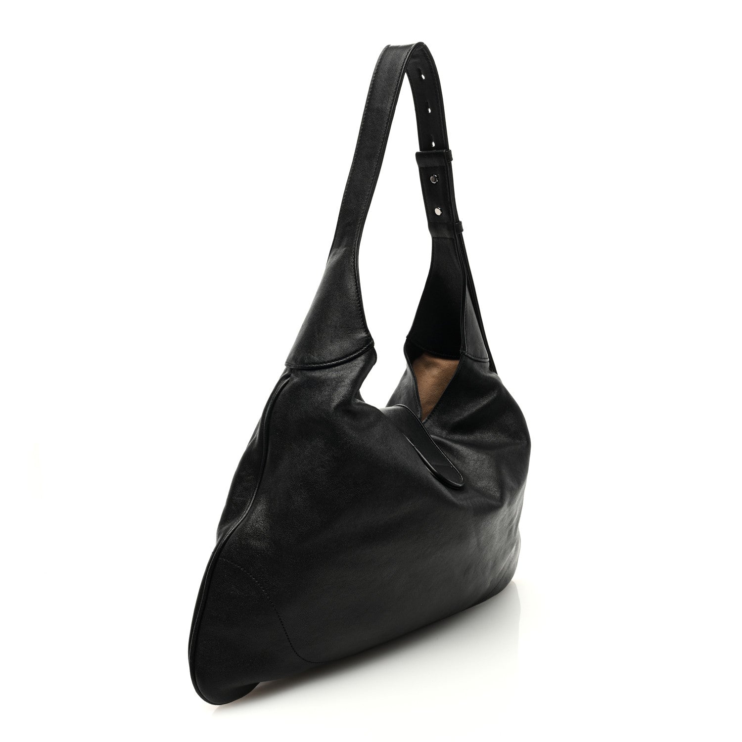 Gucci Goatskin Monochrome Large Aphrodite Shoulder Bag Black 3 of 9