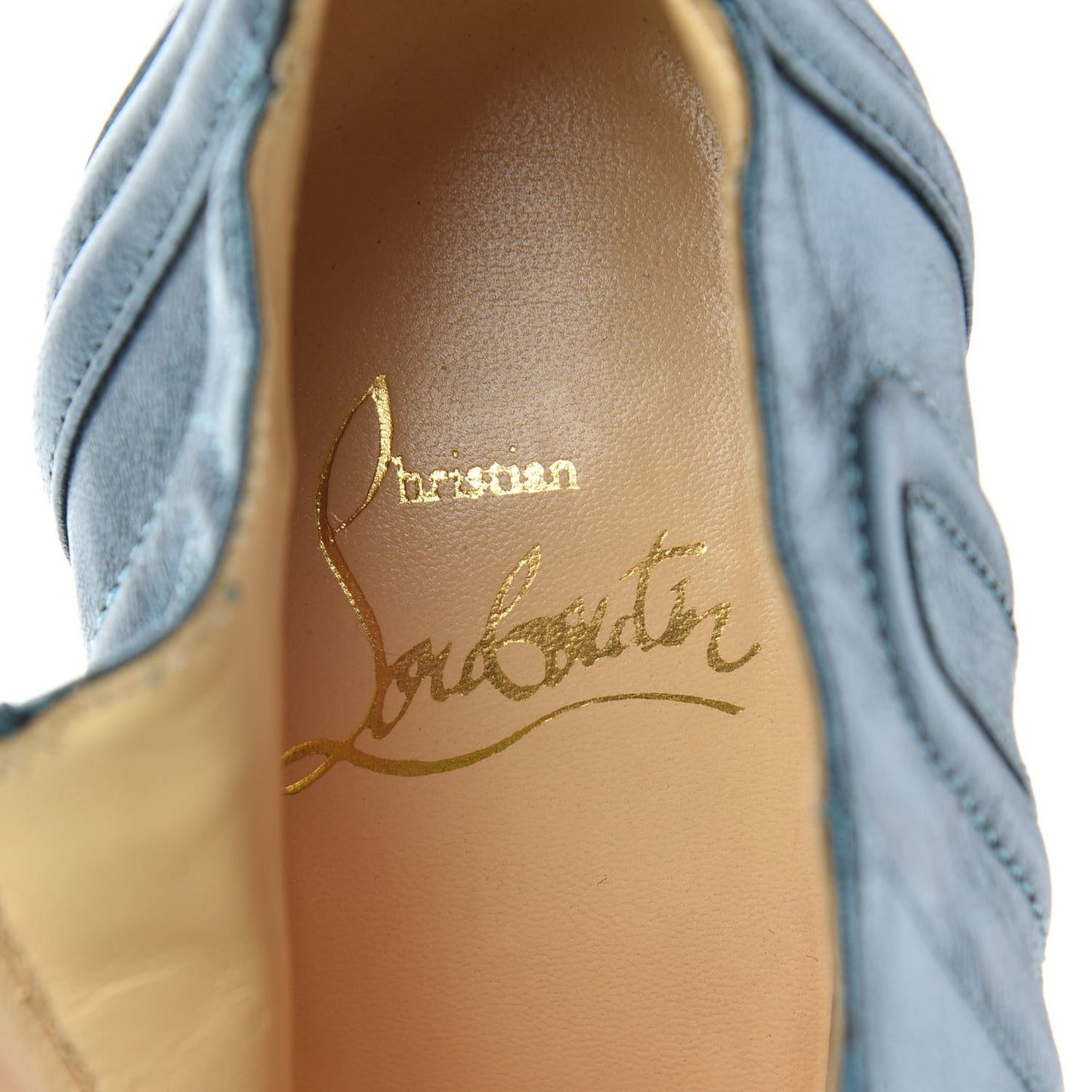 Metallic Nappa Laminato Sigourney 100 Booties 36.5 Peacock