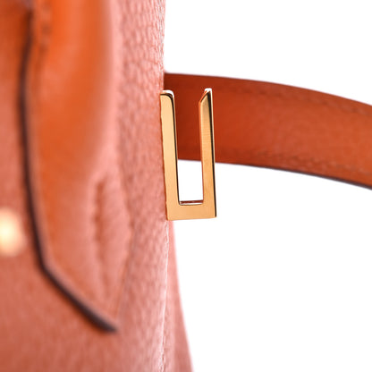 Hermes Taurillon Clemence Birkin 35 Orange 15 of 29