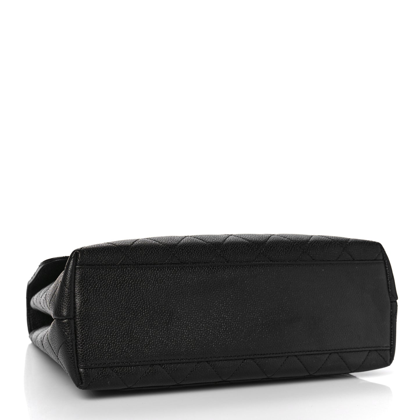 Caviar Quilted Jumbo Kelly Flap Black