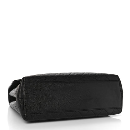 Chanel Caviar Quilted Jumbo Kelly Flap Black 5 of 9
